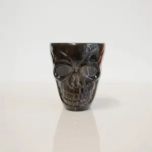 4Pcs Halloween Clear Skull Shot Glasses - Spooky 55ml Tableware, Striking Decor