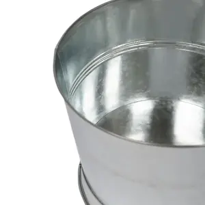 Rink Drink Handmade Galvanized Iron Ice Bucket - 26.5cm - Silver