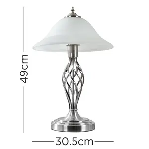 Axelrod Metal Table Lamp Nickel