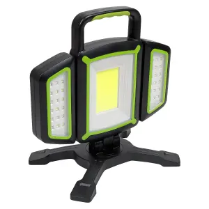 Sealey Rechargeable Flexible Floodlight Torch Lamp 18W COB & 9W SMD LED LED18WFL