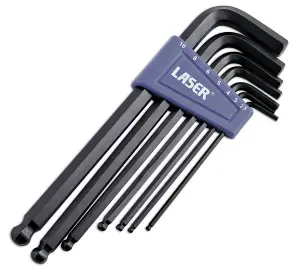 Laser Tools 0272 7pc Hex Key Set Ball End Metric 2.5 - 10mm