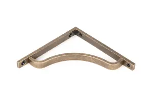 From The Anvil Burnished Brass Abingdon Shelf Bracket (150mm x 150mm)