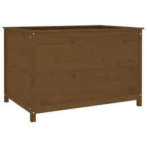 Berkfield Garden Raised Bed Honey Brown 119.5x82.5x78 cm Solid Wood Pine