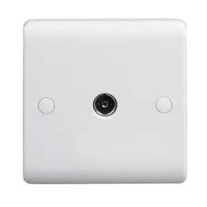 LAP Wall-mounted TV socket Gloss White