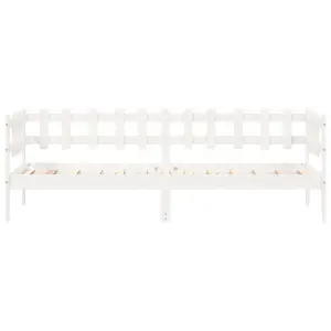 Berkfield Day Bed White 80x200 cm Solid Wood Pine