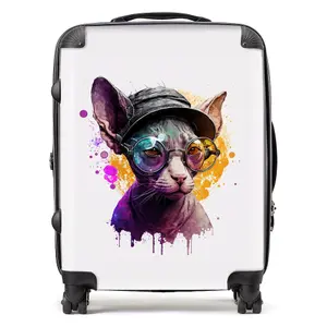 Cornish Rex Splashart Suitcase - Large