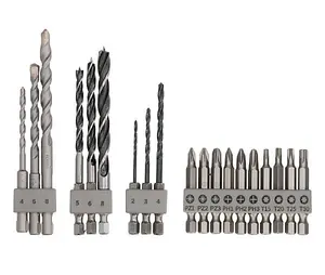 BOSCH 19-Piece Drill & Screwdriver Bit Set (For Wood, Metal & Stone) (To Fit: Bosch UNEO & UNEO MAXX Hammer Drills)