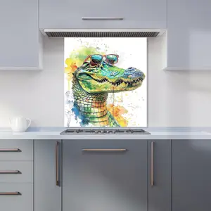 Cool Crocodile Kitchen Splashback