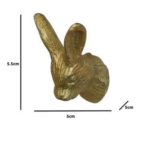 Melody Maison Gold Rabbit Head Drawer Knob