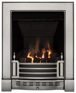 Focal Point Finsbury multi flue Chrome effect Remote controlled 3.1kW Gas Fire