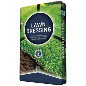 1 Bag (25 Litres) Lawn & Turf Dressing Soil Designed To Help Maintain Moisture In Soil & Create Lovely Lush Thriving Garden Lawn