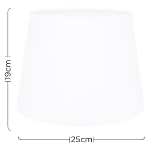 ValueLights Aspen Modern White Fabric Table Floor Light Shade