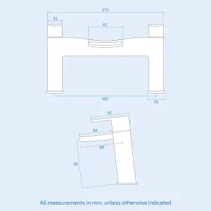 Nes Home Galaxy Basin Mixer, Bath Filler Tap & Basin Waste Chrome