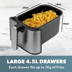 XL 9L DIGITAL DOUBLE DRAWER AIR FRYER