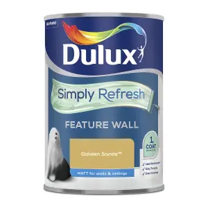 Dulux One coat Golden sands Matt Emulsion paint, 1.25L