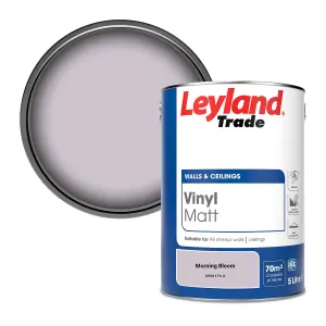 Leyland Trade Vinyl Matt Walls & Ceilings Emulsion Paint Morning Bloom (PPG1179-3) 5L