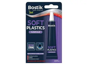 Bostik 30803650 Soft Plastics Clear Adhesive 20ml BST80213