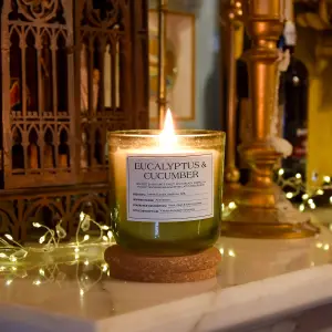 Apothecary Green Eucalyptus & Cucumber Medium Jar candle