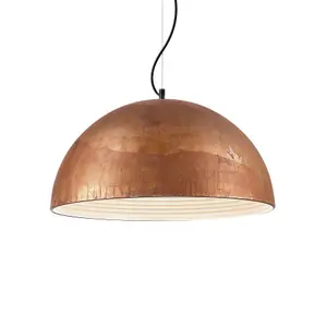 Luminosa Folk 1 Light Dome Ceiling Pendant Light Weathered