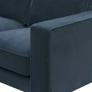 DUSK Soho Loveseat - Dark Blue - Matte Velvet