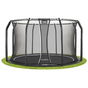 12ft Salta Royal Baseground Round Trampoline with Enclosure