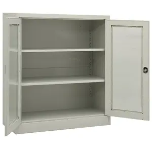 Berkfield Office Cabinet Light Grey 90x40x105 cm Steel