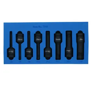 Metric Ball Ended Deep Long Impact Hex Allen Bit Socket 5mm-19mm 8pc Set