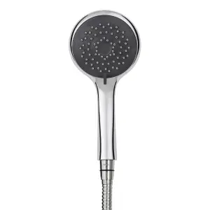 Triton Chrome effect 5-spray pattern Shower head, 245mm