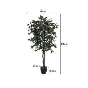 180cm H Garden Decoration Artificial Green Banyan with Pot