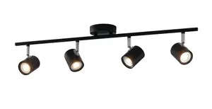 Luminosa SPOT 4 Light Spotlight Bars Black 70x15cm