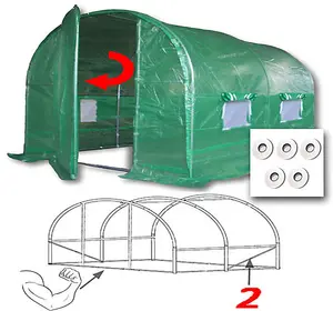 3m x 2m + Hotspot Tape Kit (10' x 7' approx) Pro+ Green Poly Tunnel