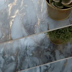 d-c-fix Marble Romeo Gold Self Adhesive Vinyl Wrap Film for Kitchen Doors and Worktops A4 Sample 297mm(L) 210mm(W)