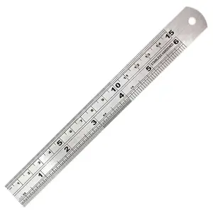 Pack Of 5 Stainless Steel Ruler Metal Set 6 Inch Engineers Measuring Rule Hand Tool 150mm