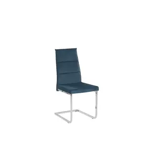 Bruno Upholstered Dining Chair Blue