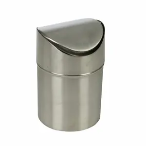 1.5L Swing Top Stainless Steel Swing Lid Recycling Bin