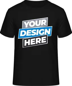 Easily Personalize, Design And Print Men's T-Shirts, Male, Black, Cotton