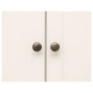 Cosenza 2 Door Wardrobe Brass Knob