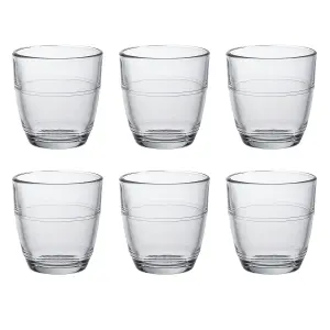 Duralex - Gigogne Shot Glass Espresso Cups - 90ml Drinking Glasses - Pack of 6