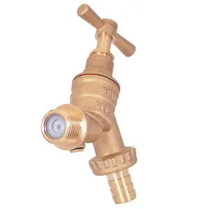 Garden Outside Tap Brass Hose Union Double Check Valve 1/2" Male Threaded Tap