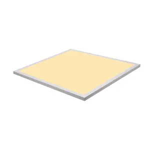 Matt White Square RGB, warm to cool white Light panel (L)595mm