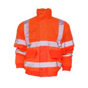 Yoko Mens Hi-Vis Bomber Jacket Quality Product