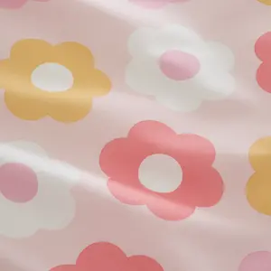 Catherine Lansfield Retro Daisy Fitted Sheet Pink