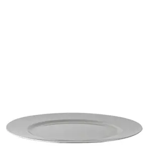 Metallic Charger Plates - Silver - 33cm - Pack of 6 - Table Decoration Plates by Harbour Housewares