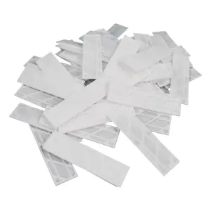 50 Pack White Broadfix Plastic Window and Glazing Packers Spacers 3mm Flat Spacers Frame Fixing