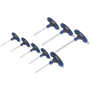 8 Piece Metric T-Handle TRX-Star Key Set with Comfort Grip and Storage Stand