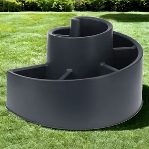 URBNLIVING Large Herb Spiral Planter Flowers Plant 6 Section Grower Organiser Balcony Patio