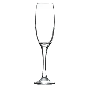 Argon Tableware - Classic Champagne Flutes - 220ml - Pack of 6 - Clear