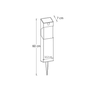 MURIEL - CGC Stainless Steel LED Solar Post Light