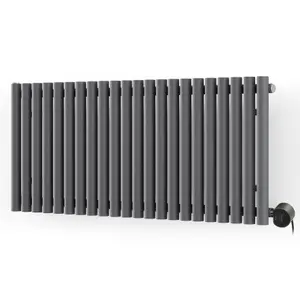 Terma 230V 1kW Modern Grey Smart Horizontal Oil-filled radiator