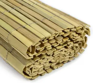 Bamboo Screening Roll Natural Fence Panel Outdoor Garden 1m x 4m